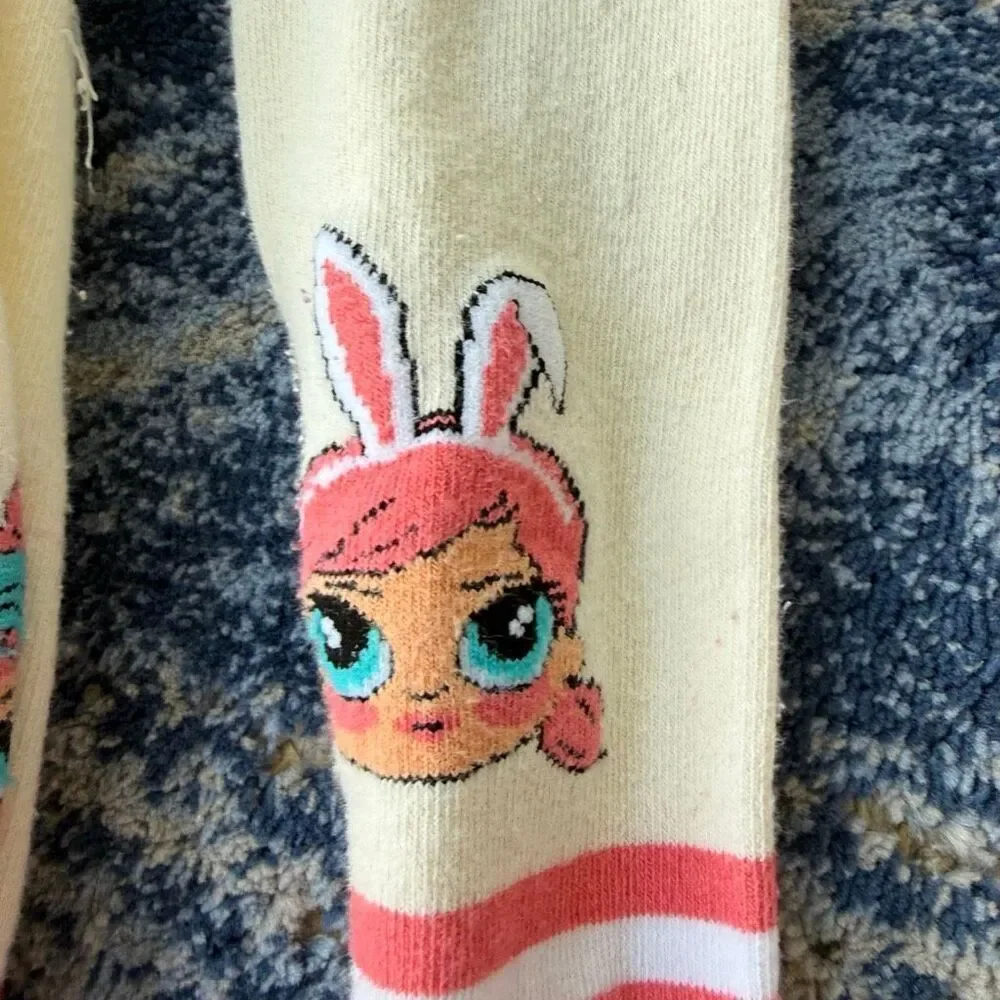 Set of 4 toddler girls kids tights size 4-5